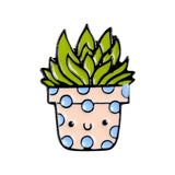 8Styles Potted Plant Enamel Pins Custom Cactus Aloe Brooches Lapel Pin Shirt Bag Catoon Badge Natural Jewelry Gift Kids Friends