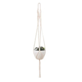 1pc Large-sized  Plant Hanger Basket  Handmade Rope Pots Holder Fine Hemp Rope Net Flower Pot Plant Lanyard