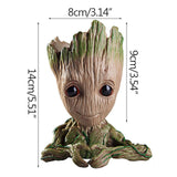 Groot Flowerpot Cute Model Toy Pen Pot Flower Pot Planter Figurines Tree Man Garden Planter Flower Pot Gift For Baby Kids