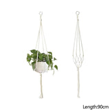 Macrame Handmade Plant Hanger Baskets Flower Pots Holder Balcony Hanging Decoration Knotted Lifting Rope Home Garden Supplies