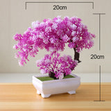 6 PCS NEW Artificial Plants Bonsai Small Tree Pot Plants Fake Flowers Potted Ornaments For Home Decoration Hotel Garden Decor