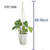 Handmade macrame plant hanger pot holder pot tray/pot hanger pot tray for wall decoration countyard /garden pot tray for plant