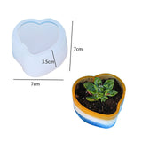 3D Plant Pot Molds Silicone Succulent Flower Pot Concrete Cement Clay Mold Candle Soap Polygonal Handmade Making Mould