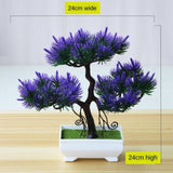 Artificial Plants Bonsai Small Tree Simulation Pot Plants Fake Flowers Table Potted Ornaments Home Decoration Hotel Garden Decor