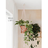 Macrame Wall Hanging Basket Macrame Plant Hanger Wall Planter Balcony Decorations Indoor wWall Plant Holder Hanging Pot