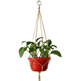 1pc Large-sized  Plant Hanger Basket  Handmade Rope Pots Holder Fine Hemp Rope Net Flower Pot Plant Lanyard